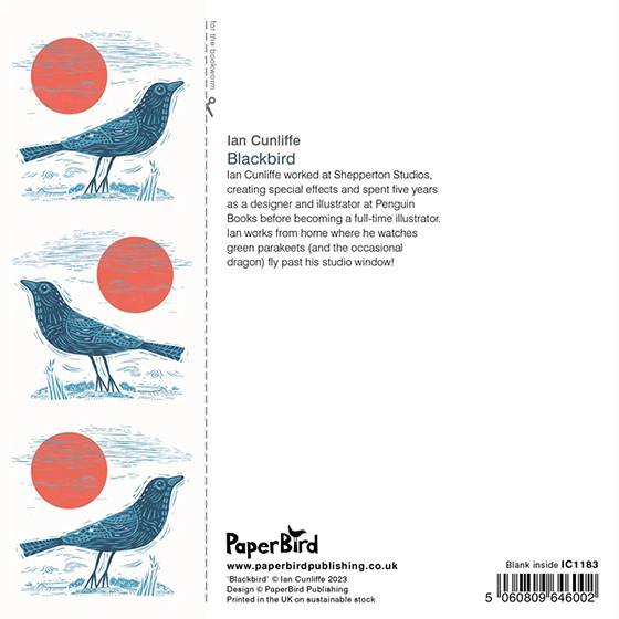 Blackbird – Greeting Card