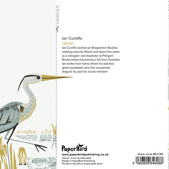 Heron – Greeting Card