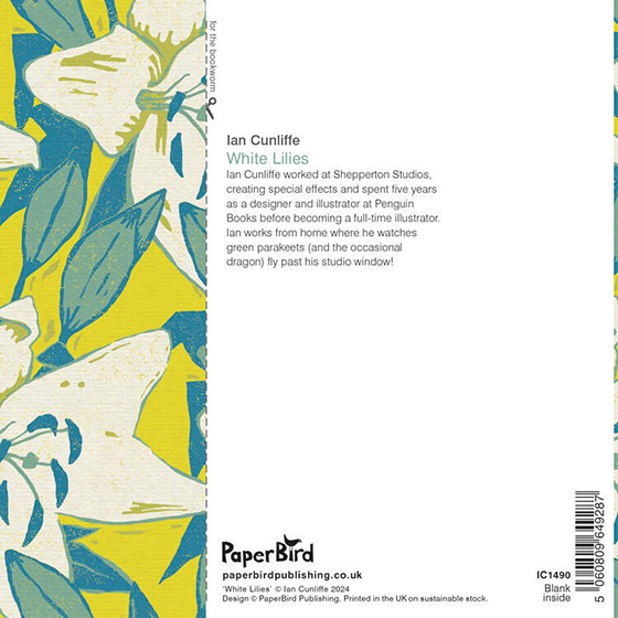 White Lilies – Greeting Card