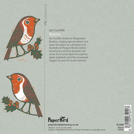 Merry Christmas Robins – Greeting Card